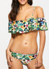 Conjunto de Biquini Ombro a Ombro Bojo Estampado Floral