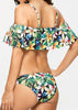 Conjunto de Biquini Ombro a Ombro Bojo Estampado Floral