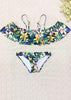 Conjunto de Biquini Ombro a Ombro Bojo Estampado Floral