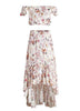 Conjunto Estampado Cropped E Saia Longa