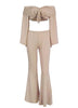 Conjunto de Calça Flare e Cropped Ciganinha