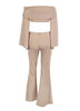 Conjunto de Calça Flare e Cropped Ciganinha