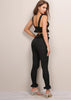 Conjunto De Cropped E Calça Com Babado Na Barra