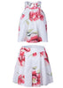 Conjunto de Cropped e Short Estampado