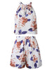 Conjunto de Cropped e Short Estampado
