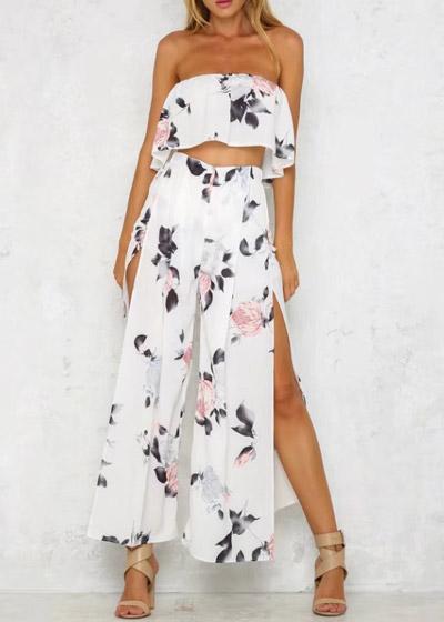 Conjunto Calça Pantalona e Cropped
