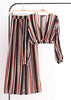 Conjunto Listrado Calça Pantalona e Blusa