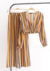 Conjunto Listrado Calça Pantalona e Blusa