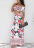 Conjunto Estampado Saia Longa e Cropped