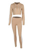 Conjunto Cropped e Calca Legging com Listra Lateral