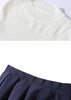 Conjunto Blusa e Saia Midi Gode com Cinto
