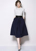 Conjunto Blusa e Saia Midi Gode com Cinto