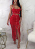 Conjunto Cropped e Saia Longa Renda