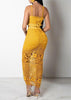 Conjunto Cropped e Saia Longa Renda