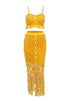 Conjunto Cropped e Saia Longa Renda