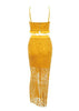 Conjunto Cropped e Saia Longa Renda