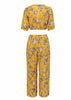 Conjunto Pantacourt e Cropped Estampado de Amarrar