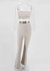 Conjunto Cropped e Calca Flare