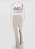 Conjunto Cropped e Calca Flare
