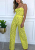 Conjunto Renda Cropped e Calça Pantalona