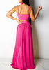 Conjunto Cropped e Saia Longa com Fenda