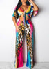 Conjunto Calca Pantalona e Cropped de Amarrar