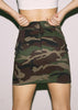 Saia Camuflada Militar com Ilhós