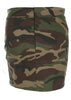 Saia Camuflada Militar com Ilhós