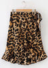 Vestido Curto Assimetrico com Estampa de Onça