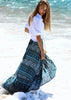 Saia Longa Mullet Envelope com Babado