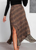 Saia Assimetrica Midi Estampada Animal Print