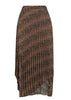 Saia Assimetrica Midi Estampada Animal Print