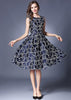 Vestido Rodado Gode Jacquard