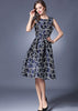 Vestido Rodado Gode Jacquard