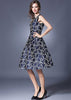 Vestido Rodado Gode Jacquard