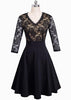 Vestido Godê Midi Com Renda Por Cima
