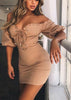 Vestido Curto Ciganinha Decote Trançados