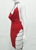 Vestido Festa Curto Gola Choker De Strass