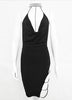 Vestido Festa Curto Gola Choker De Strass