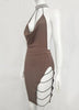 Vestido Festa Curto Gola Choker De Strass