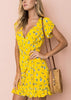 Vestido com Babado Florido