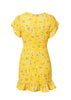 Vestido com Babado Florido