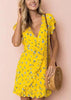 Vestido com Babado Florido