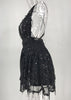 Vestido de Paete Curto Decotado com Short Embutido