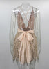 Vestido de Paete Curto Decotado com Short Embutido