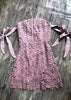 Vestido Curto de Renda Tomara que Caia