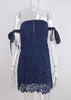 Vestido Curto de Renda Tomara que Caia