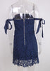 Vestido Curto de Renda Tomara que Caia