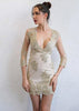 Vestido de Festa Curto com Tule Bordado