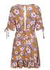 Vestido Curto Floral com Babado